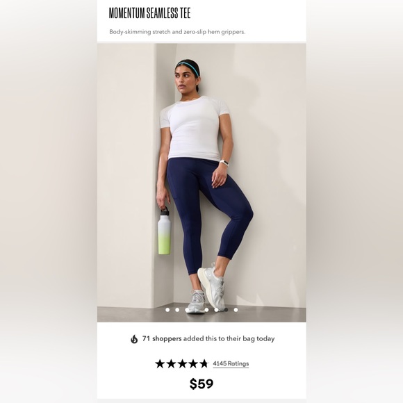 Athleta Momentum Seamless Tee - Picture 4 of 4